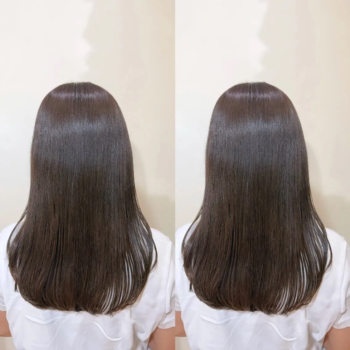 セミロング アッシュ アッシュブラウン カット ヘアカラー トリートメント 🎀艶カラー/ヘアメ しおり🎀のヘアスタイル