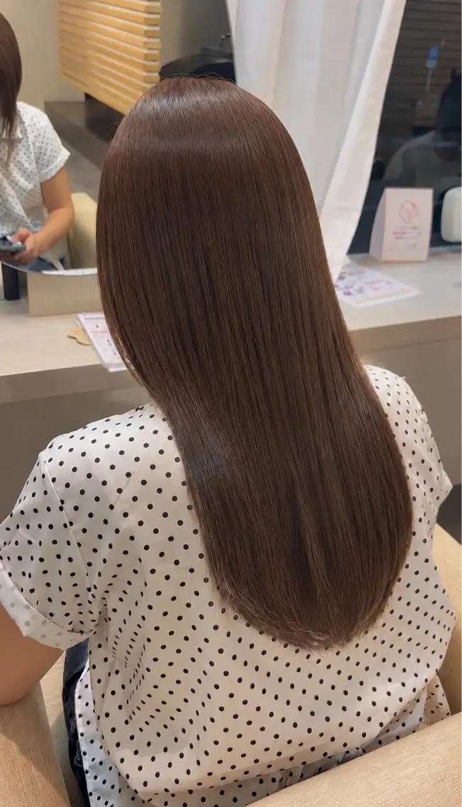【うるつや髪へ*⑅♥】オーダーメイドワンカラー✨️＋Aujua4step、5stepトリートメントの写真