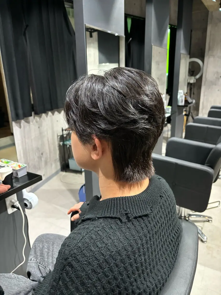 パーマ メンズ ダウンパーマ メンズパーマ ニュアンスパーマ カット 縮毛矯正 トリートメント _WHITE / KENTOのヘアスタイル