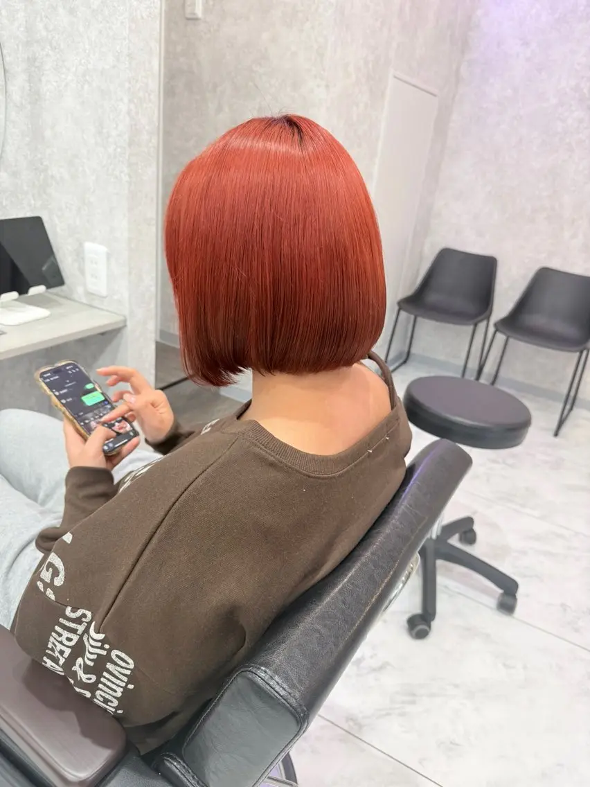 ショート カラー 🌺ハイトーン🌺 矢葺 なぎさ🌺🌺のヘアスタイル