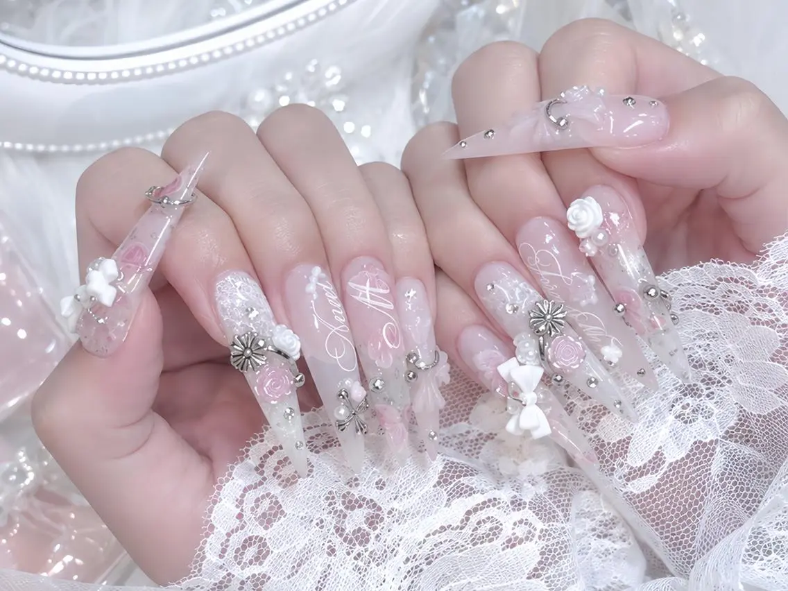 ネイル メンズ メンズ韓国風 オーロラネイル チークネイル 桜ネイル クリアネイル ハンドネイル Rin Nail Shinokuboのネイルデザイン