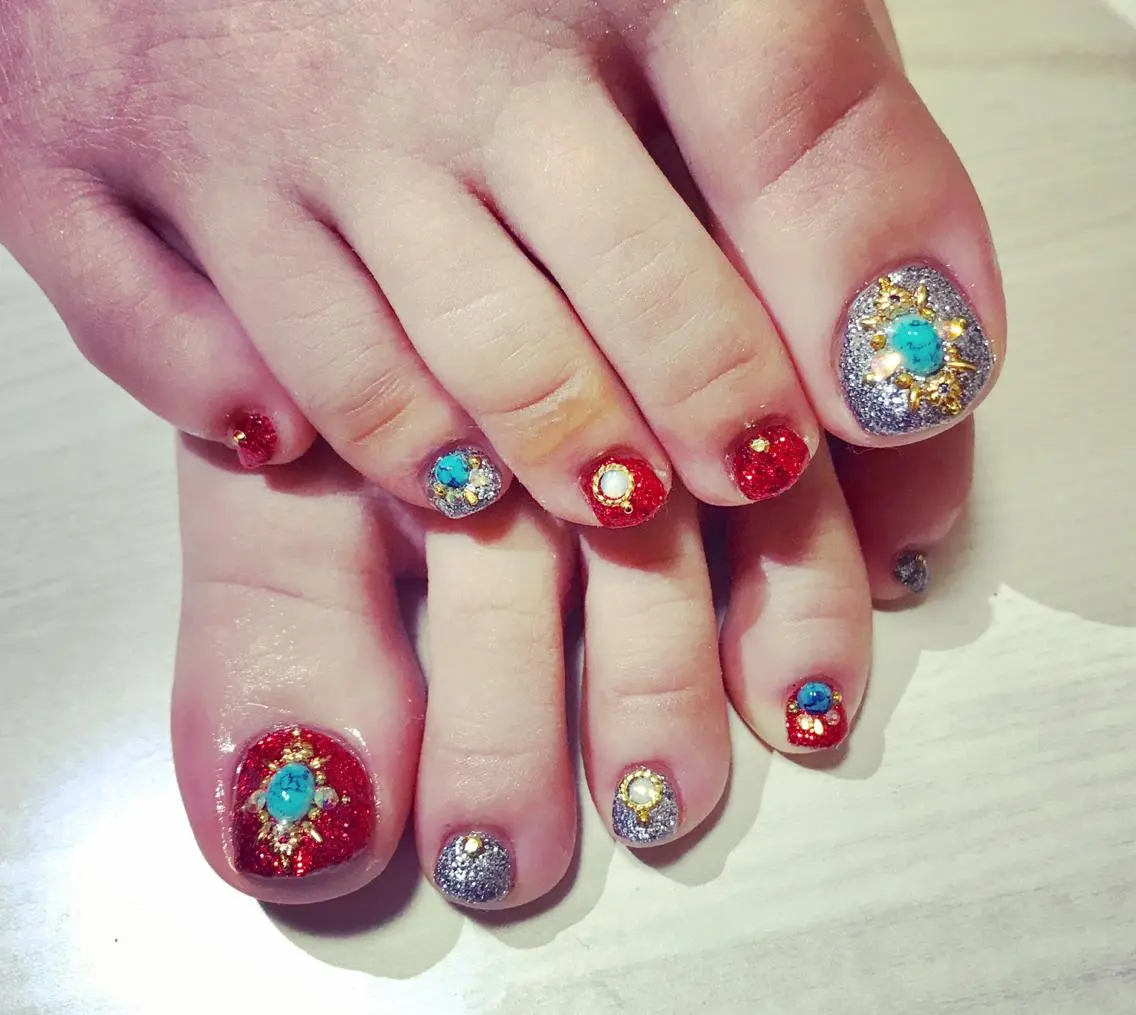 ネイル ストーンネイル NAIL salon ACEのネイルデザイン