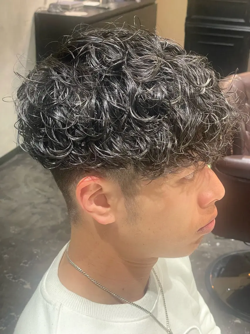 パーマ メンズ カット パーマ 💈メンズ職人 ルキト💈のヘアスタイル