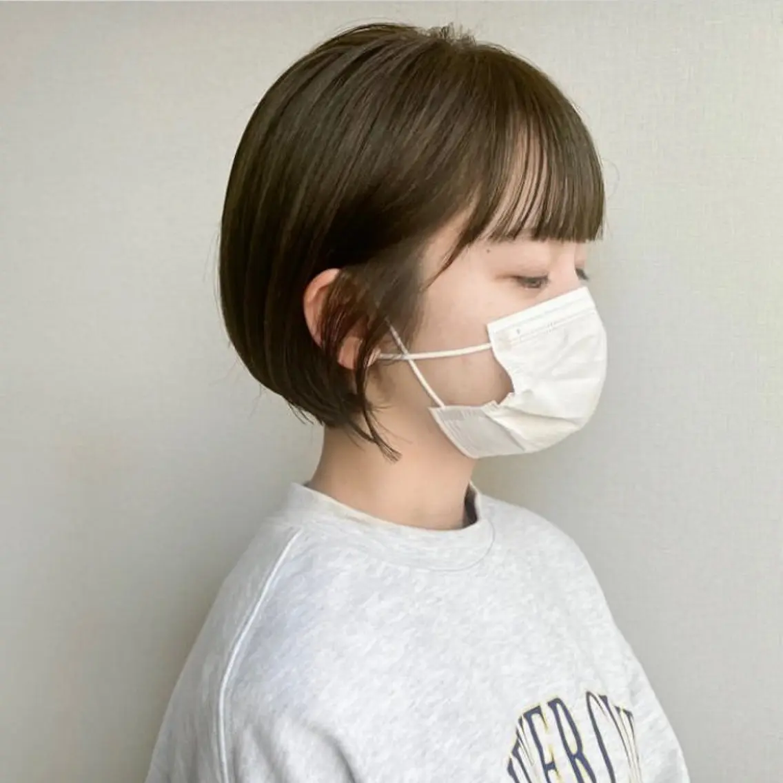 ショート ボブ 砂川朱音⌇鶴見区横堤 ⌇抜け感ヘア⌇韓国風のヘアスタイル