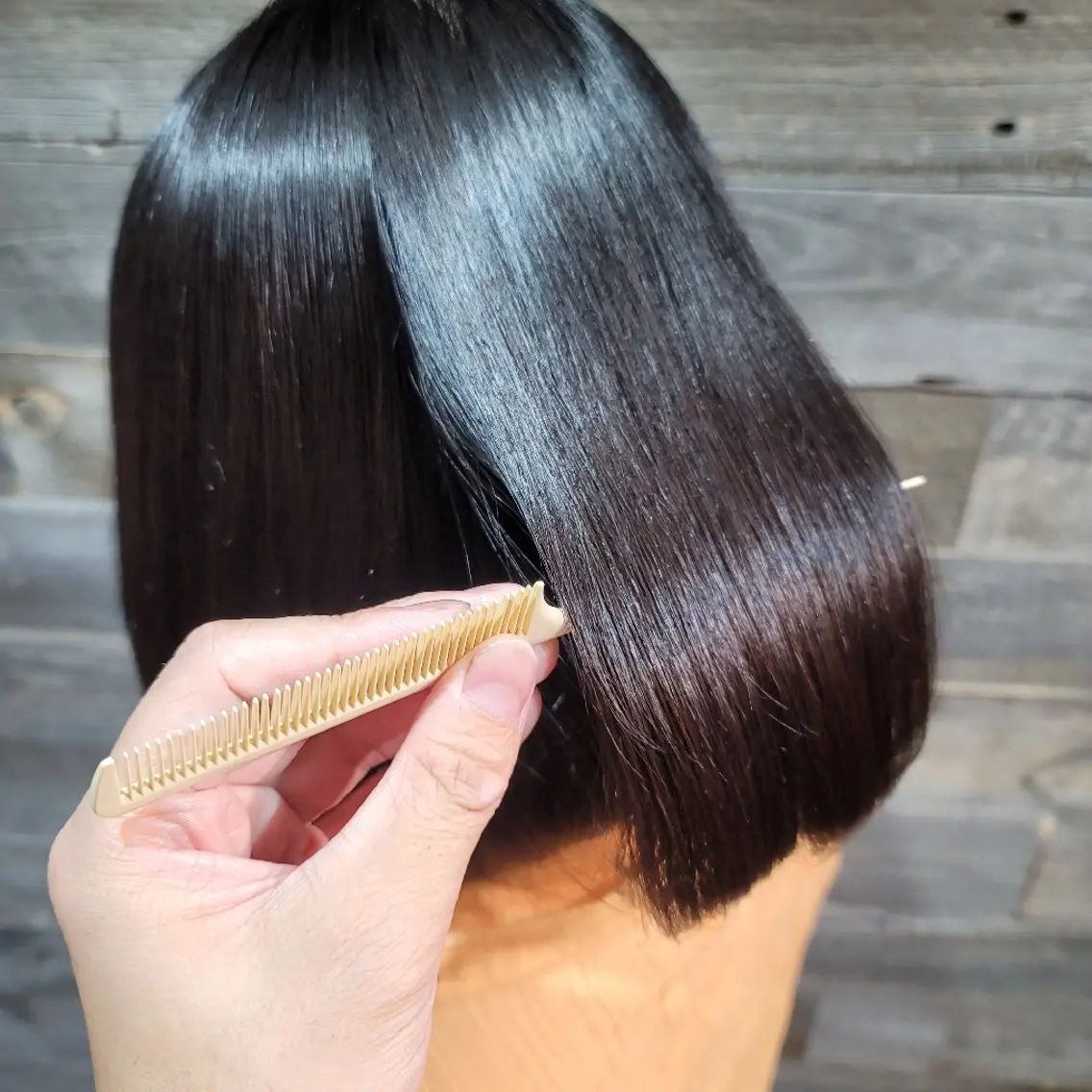 ミディアム 縮毛矯正 ツヤ髪専門美容師✨️ ナカノユウキのヘアスタイル