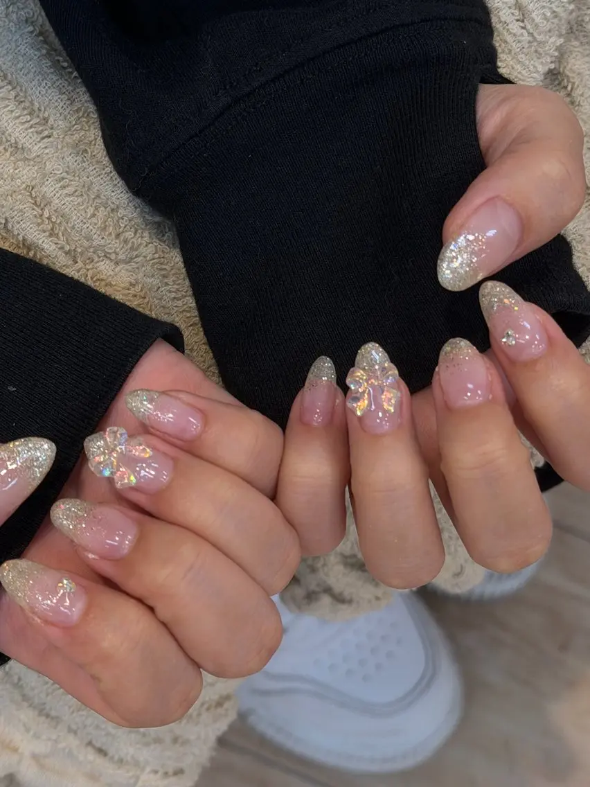 ネイル ラメ(グリッター) ラメグラデーション TRU NAIL 光の森店 シヅキのネイルデザイン