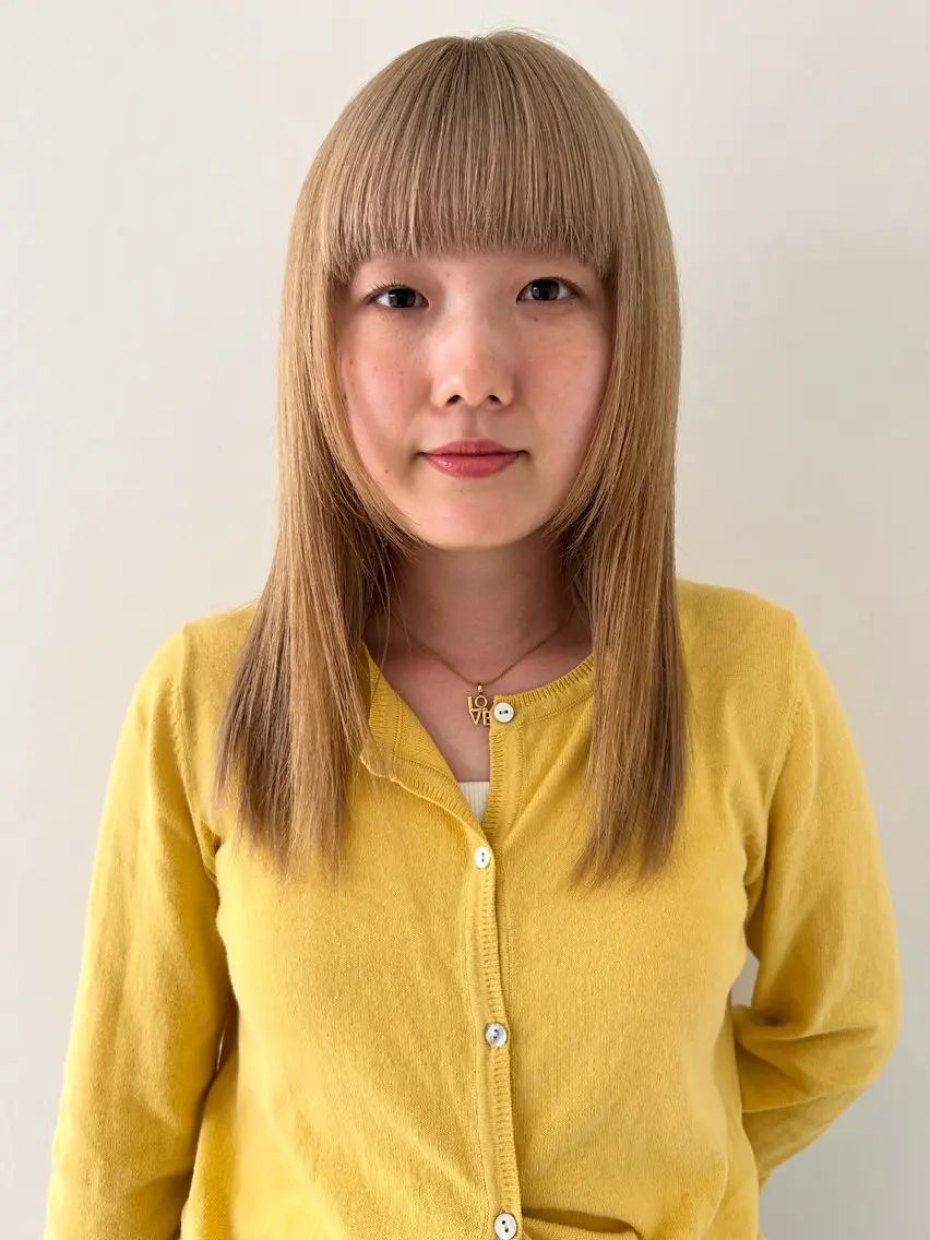 ミディアム カラー ヘアカラー トリートメント ケアパーマ/ケアブリ ーチdaisukeのヘアスタイル