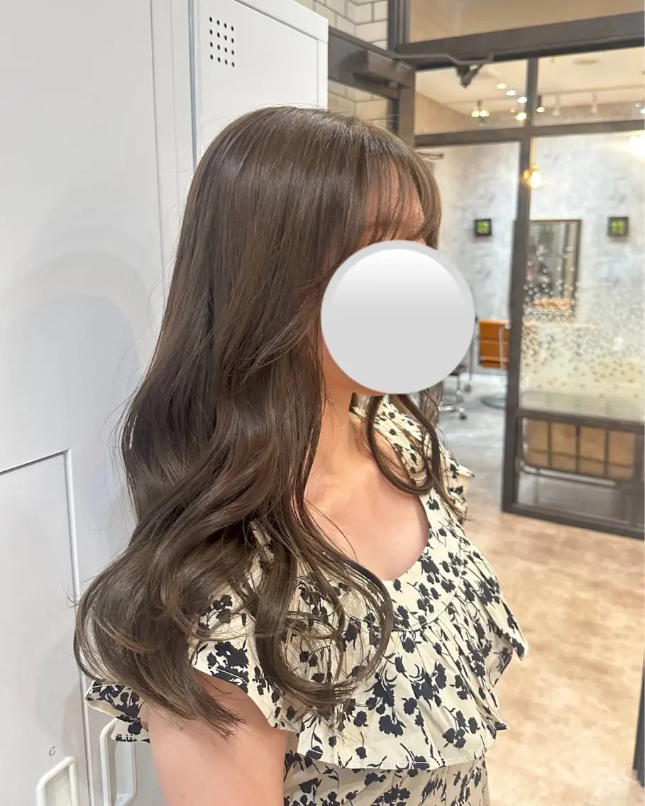 ロング カラー トリートメント ヘアカラー トリートメント Sara newi 🎀透明感🎀のヘアスタイル