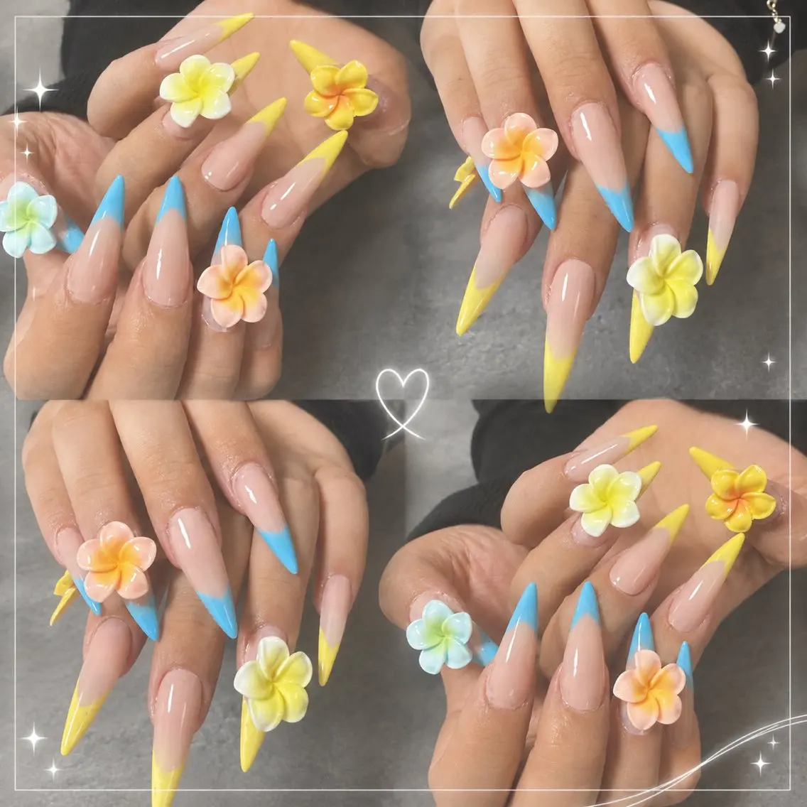 ネイル フラワーネイル フレンチネイル ぷっくりネイル K 御殿場ネイルのネイルデザイン