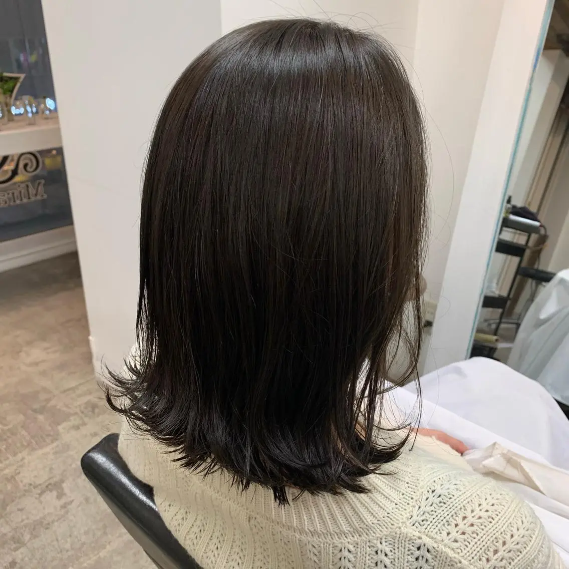 ミディアム カット ヘアカラー トリートメント 似合わせレイヤー カット/KANNAのヘアスタイル