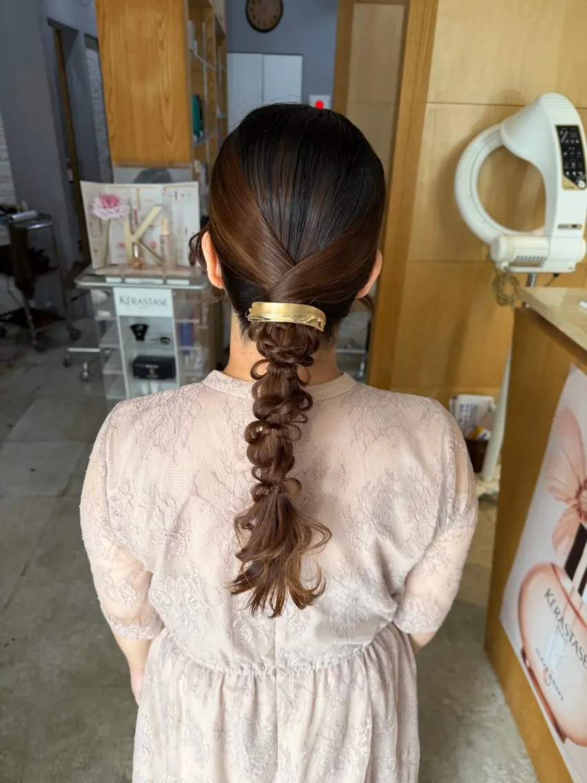 ミディアム ヘアセット miloc MOMOKAのヘアスタイル