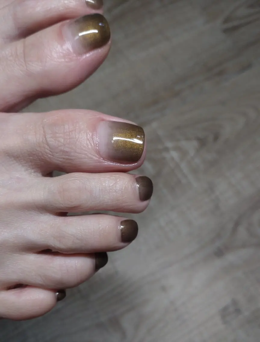 ネイル フットネイル ジェルネイル ワンカラーネイル フットネイル nail 　norafu.のネイルデザイン