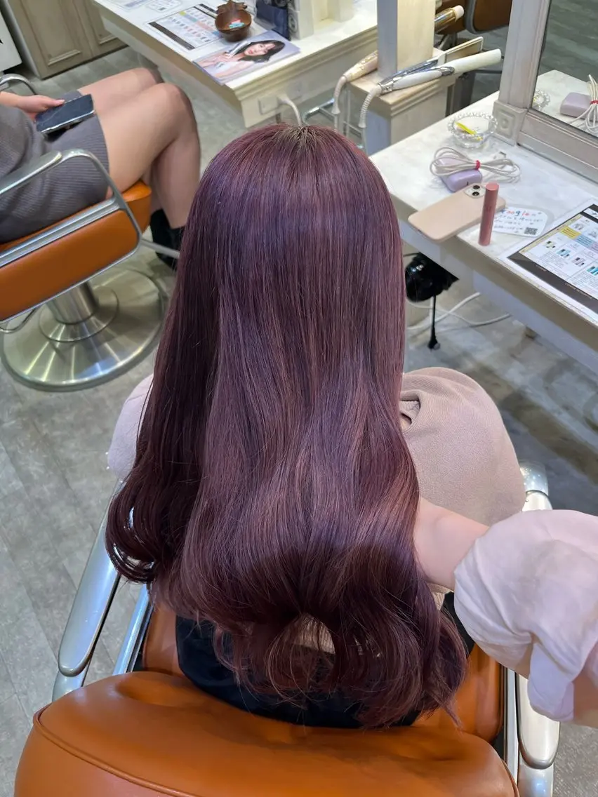 カラー ラベンダーカラー ラベンダーピンク ピンクカラー カット ヘアカラー エクステ🎀 暖色カラー🎀amiのヘアスタイル