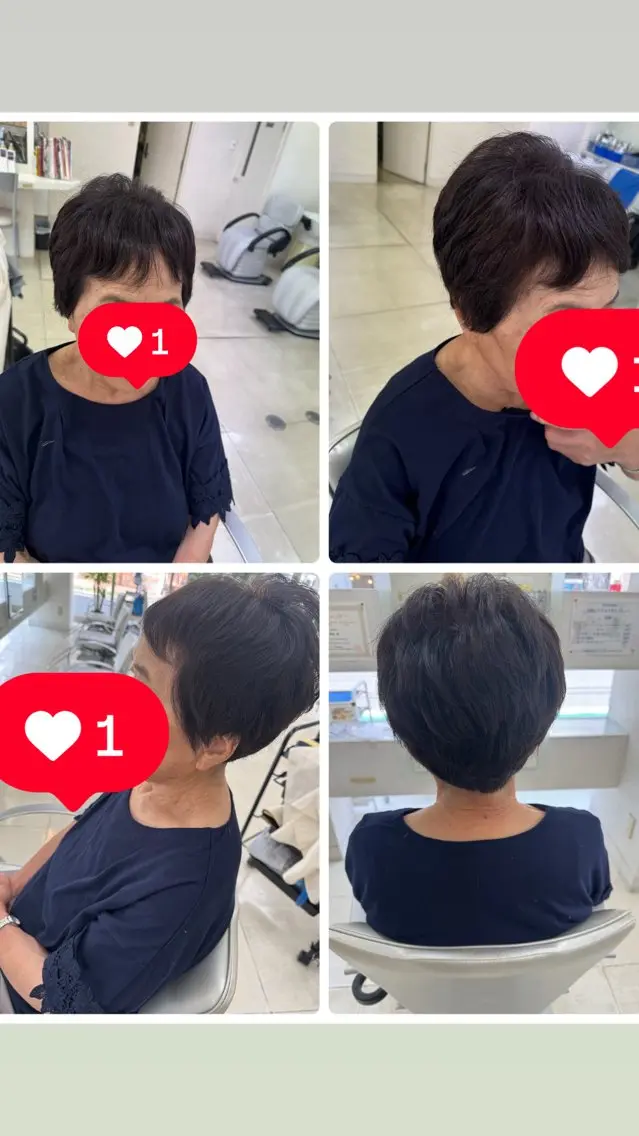 ショート タカハシ リナのヘアスタイル