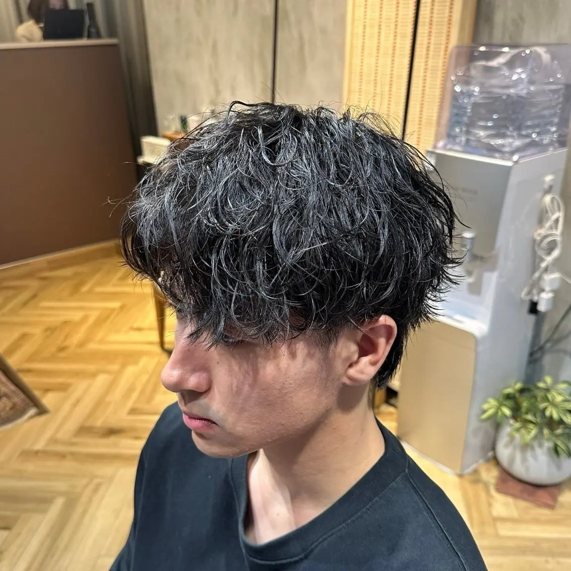 ショート パーマ メンズ カット パーマ 相宮 優羽のヘアスタイル