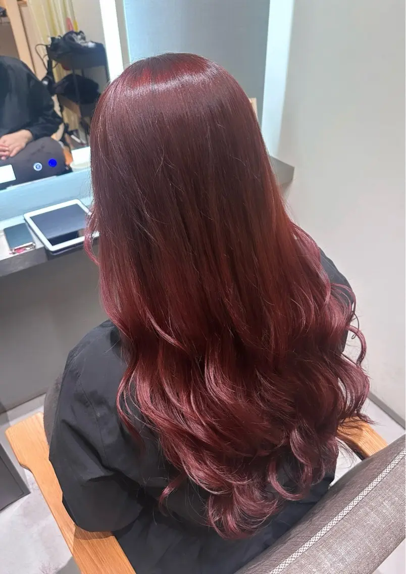 セミロング カラー ヘアアレンジ ブリーチ ピンクカラー ヘアカラー トリートメント 🇰🇷韓国スタイル レイヤー/ayanaのヘアスタイル