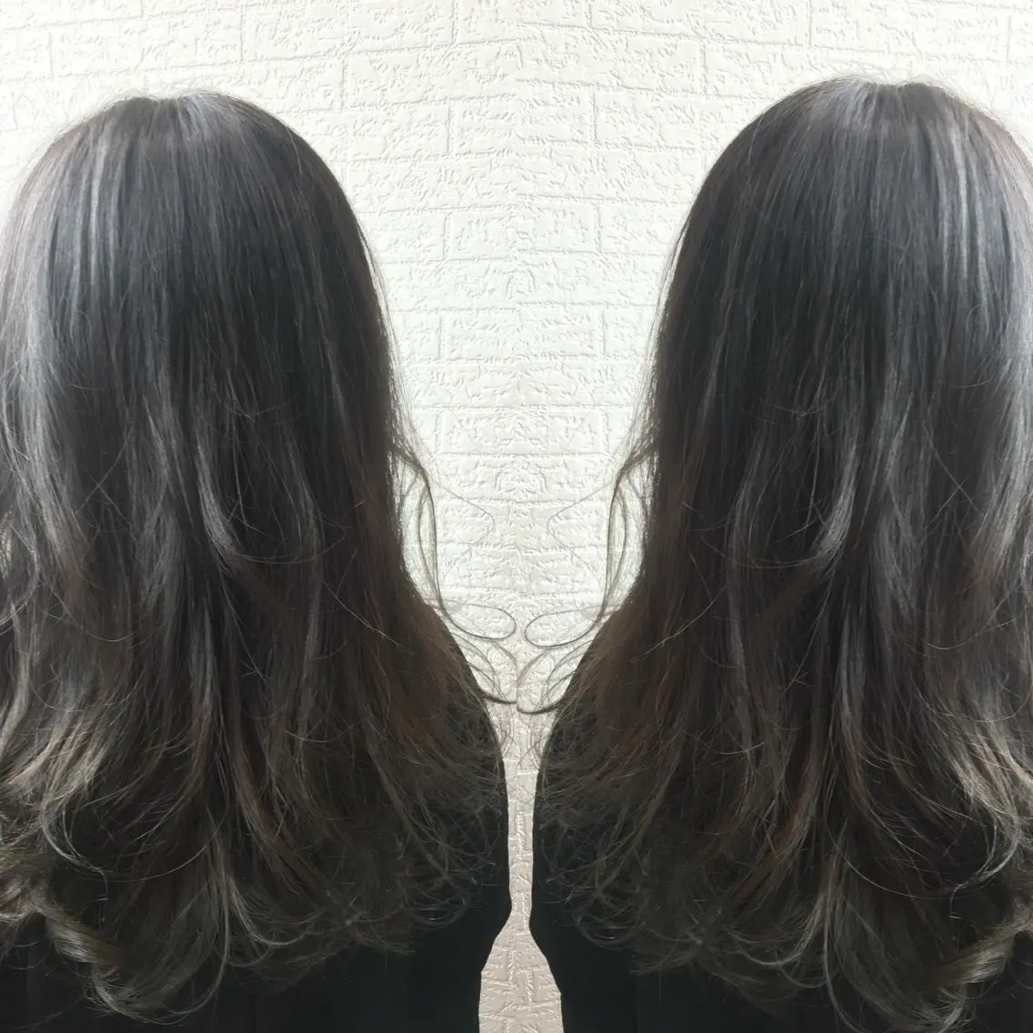 ミディアム カラー ブリーチ 透明感カラー 髪質改善美容師 中村 一のヘアスタイル