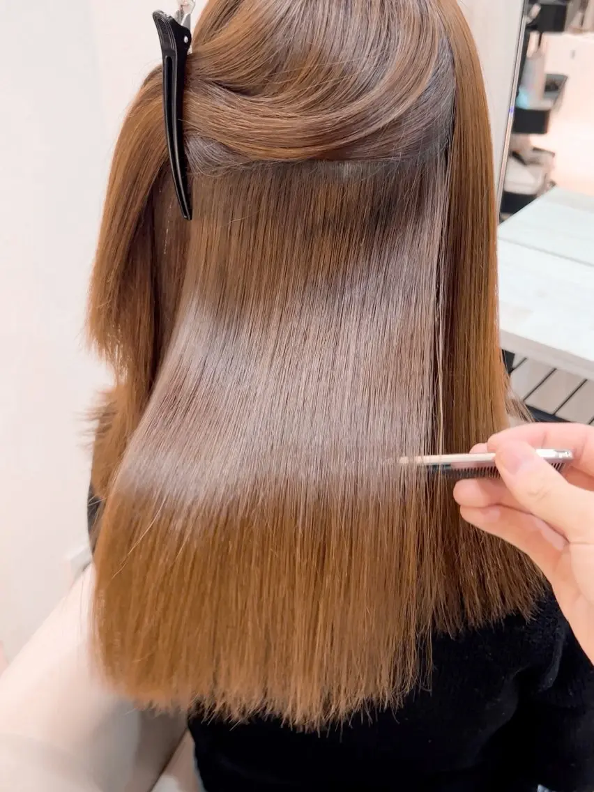 セミロング パーマ 🌈髪質改善特化🌈 縮毛矯正/原口純平のヘアスタイル