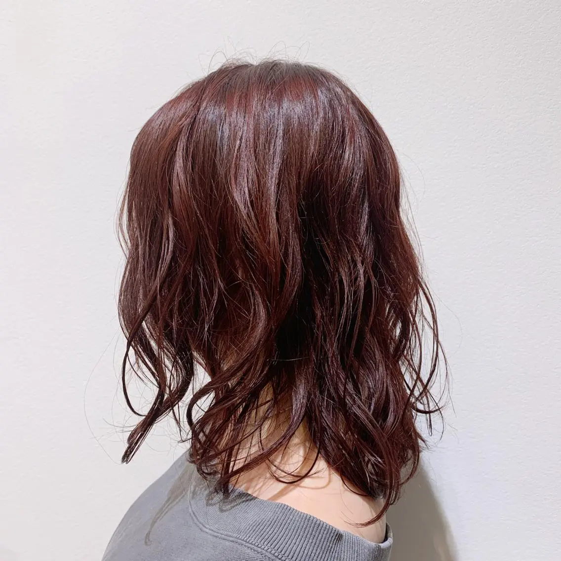 ミディアム ヘアカラー 土佐 優奈のヘアスタイル