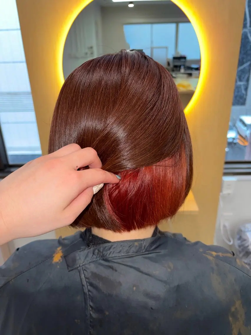 カラー ブリーチ デザインカラー イヤリングカラー インナーカラー ヘアカラー トリートメント elk. SALA🫟🫧のヘアスタイル