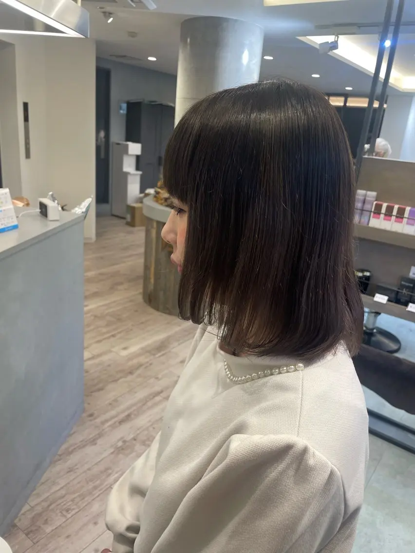 ミディアム ♡似合わせ ♡ハイトーン♡のヘアスタイル