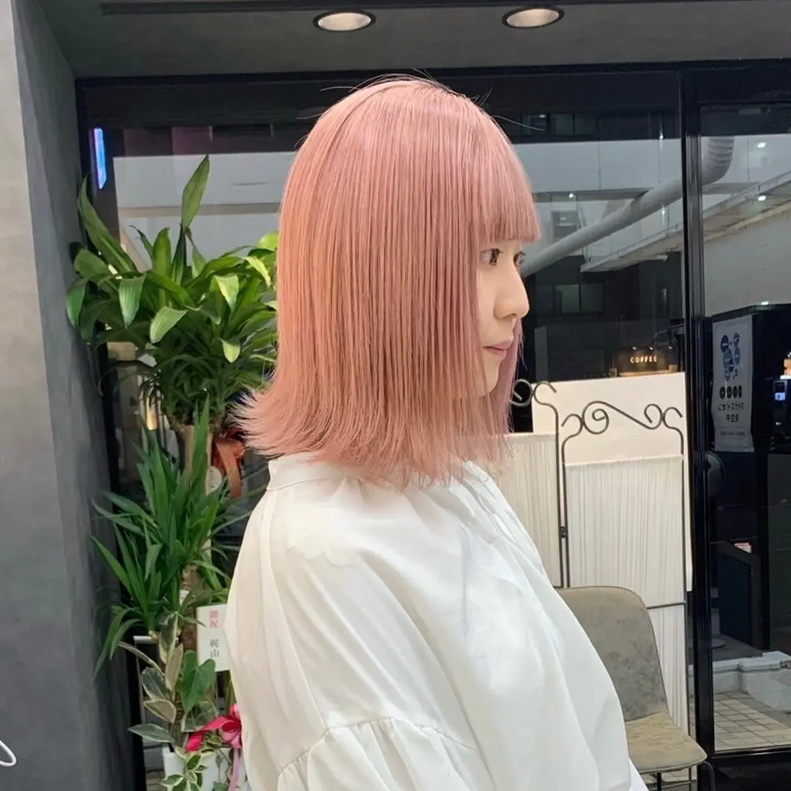 ショート カラー ピンクカラー エクステ・レイヤ ーカット松下宗翔のヘアスタイル