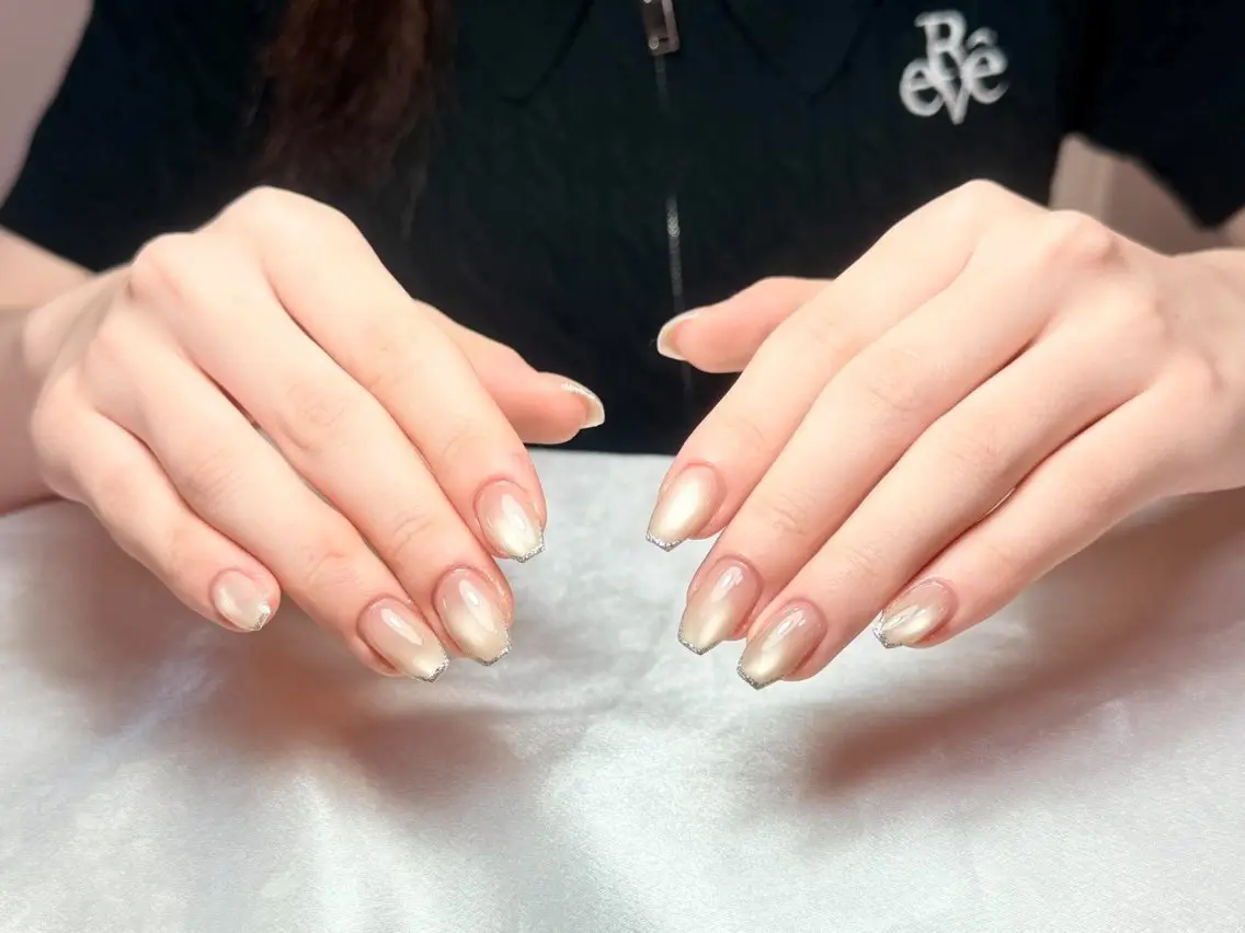 ショート 韓国風ヘア ハンドネイル Kiwami nailsalonのネイルデザイン