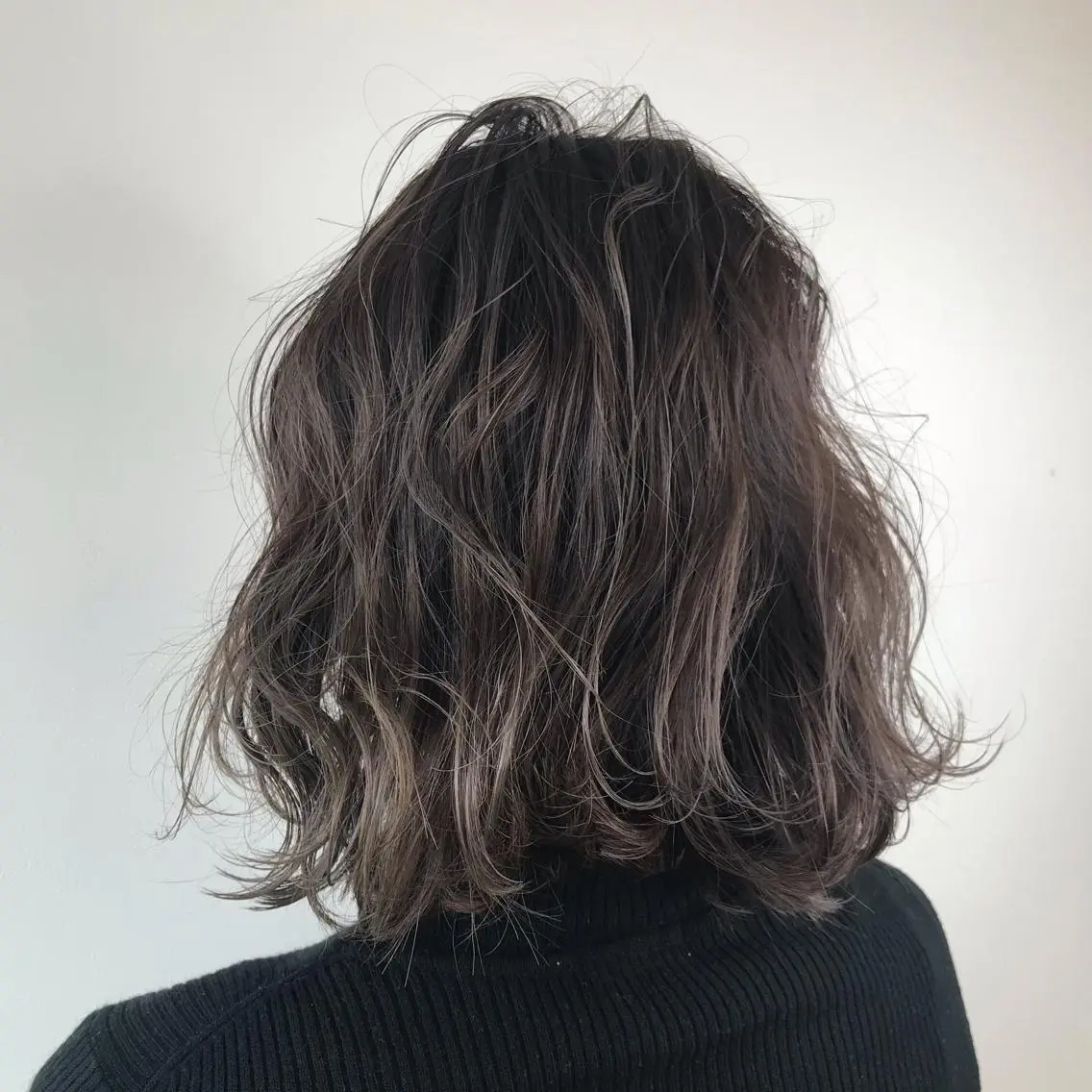 ミディアム カラー カット ヘアカラー トリートメント Lien 深井店のヘアスタイル