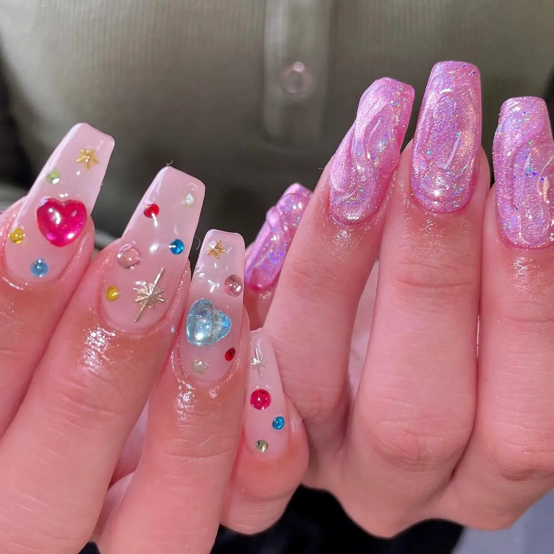 ネイル ワンカラーネイル スカルプネイル ネイルチップ MIDORI 個性派/海外ネイルのネイルデザイン