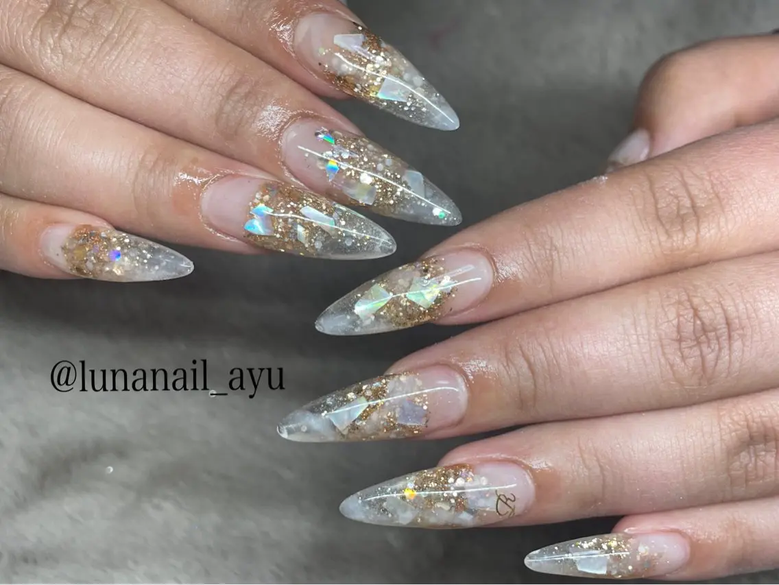 ネイル 夏ネイル ハンドネイル LUNA NAIL ayuのネイルデザイン