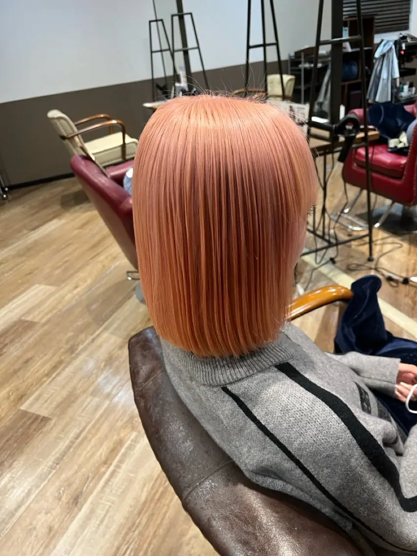 ダブルカラー(ブリーチ有)の写真