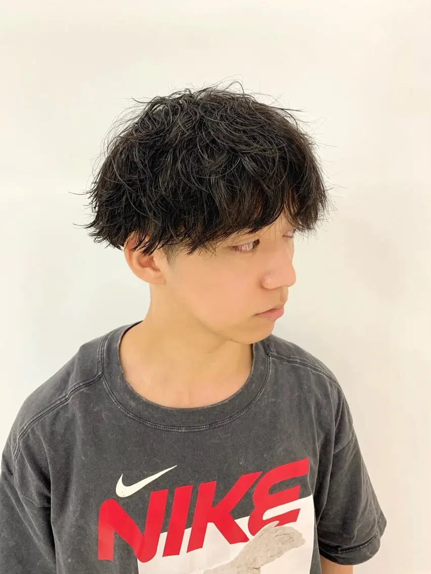 パーマ メンズ メンズ特化フェード パーマ小林裕史のヘアスタイル