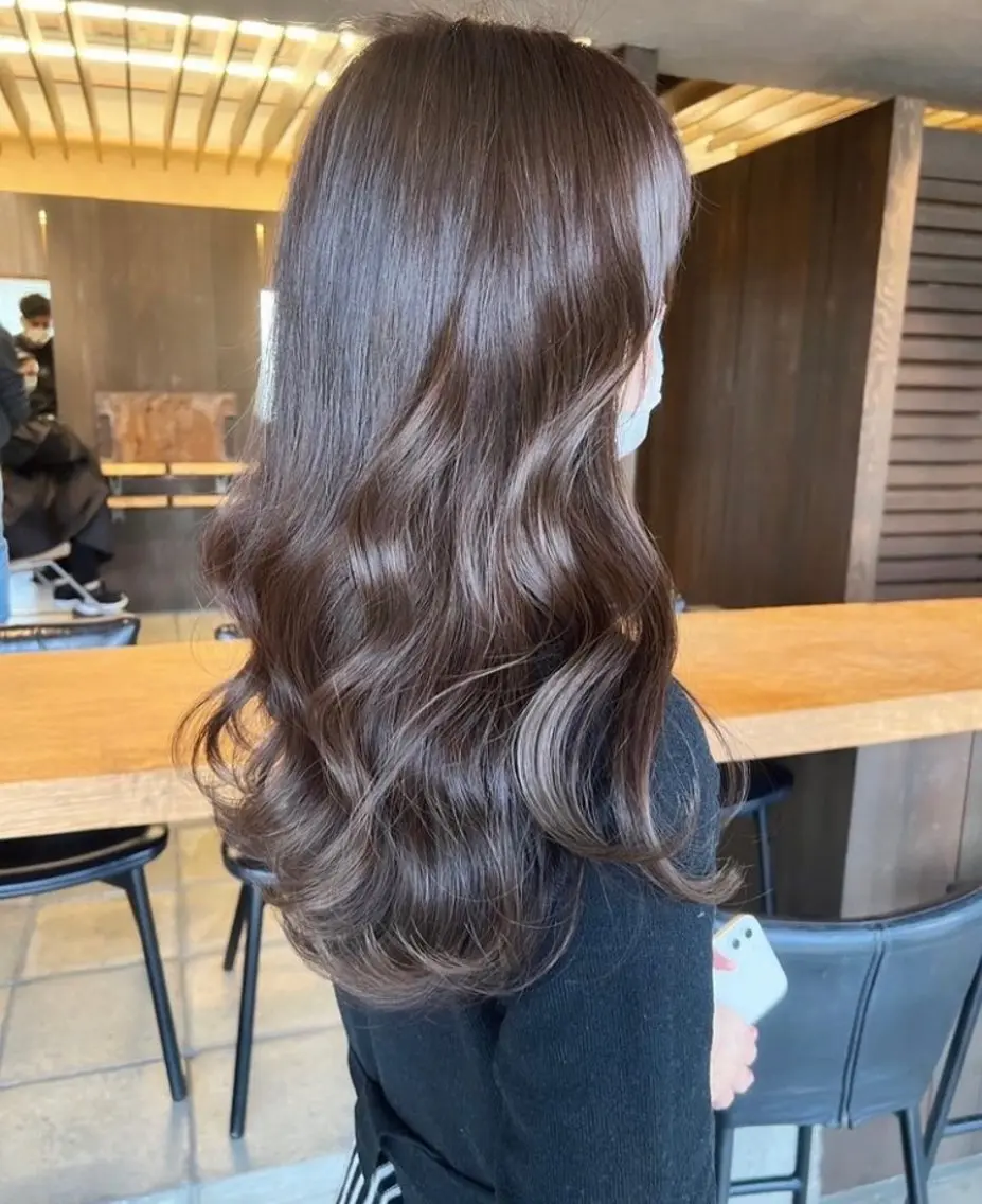 ロング カラー ❤️縮毛矯正❤️ 髪質改善❤️平野実花のヘアスタイル