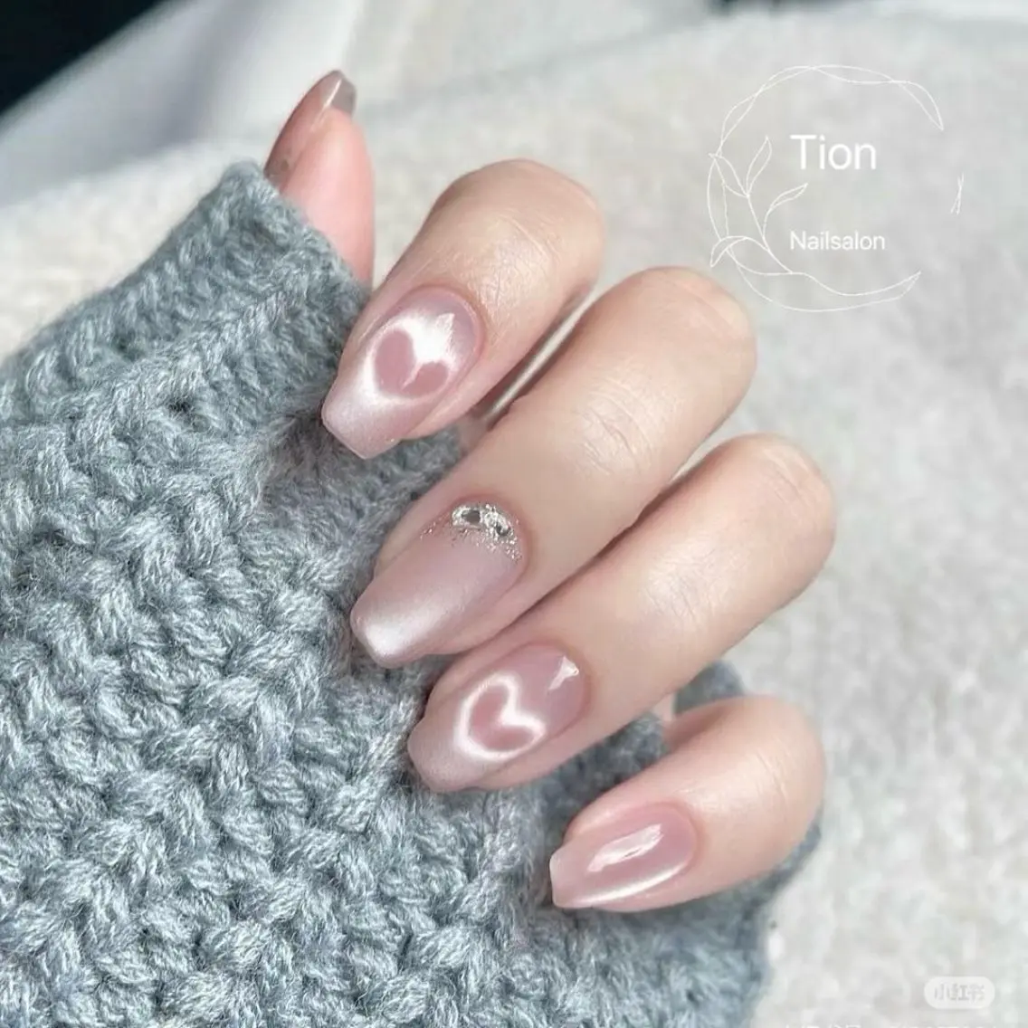 ネイル チークネイル 長さ出し フットネイル フレンチネイル ジェルネイル Nailsalon Tion 川崎店のネイルデザイン
