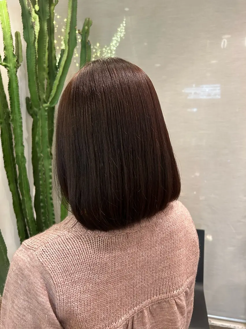 カラー ブラウンカラー ヘアカラー トリートメント nonoka/ボブ/ 暖色カラー/表参道のヘアスタイル