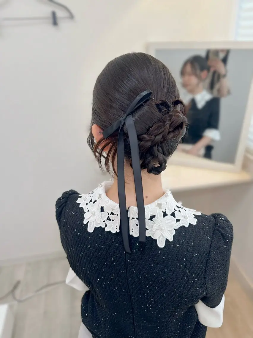 ヘアアレンジ ヘアセット 谷口遥 ♡ jolie栄店のマツエク・マツパデザイン