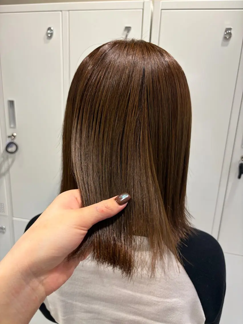 ミディアム カラー ベージュカラー ヘアカラー トリートメント Koharu🍓/ 透明感カラー/艶髪のヘアスタイル