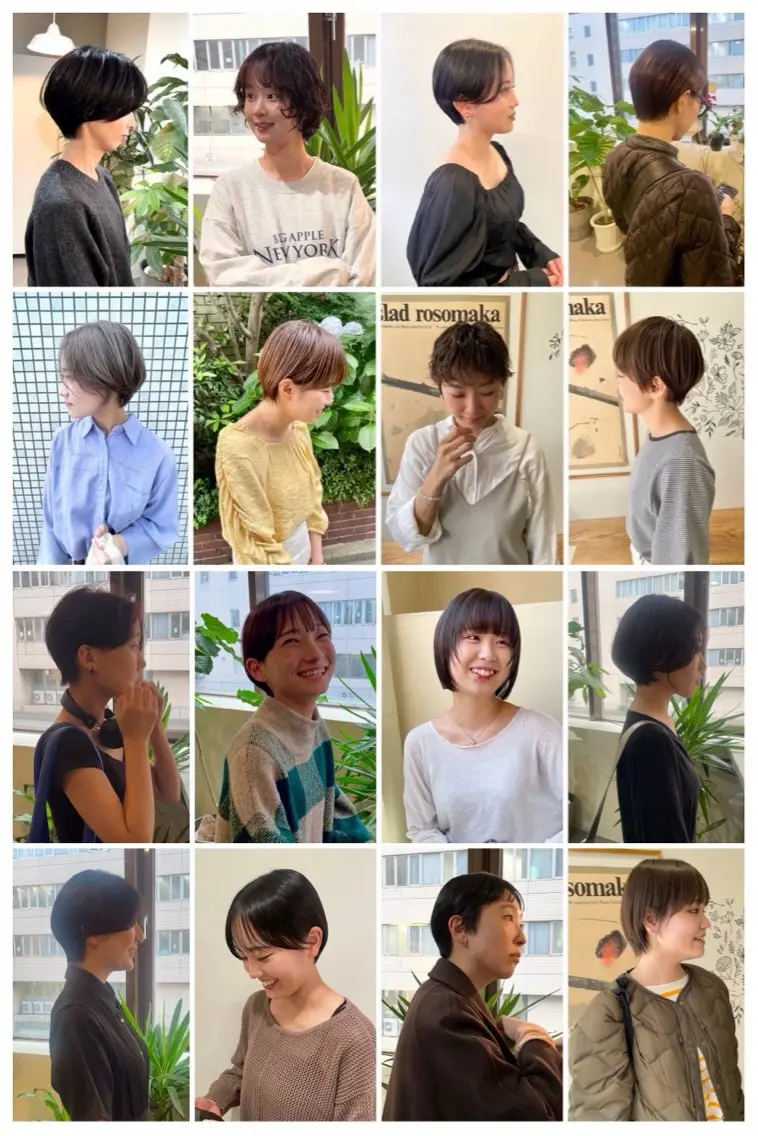 ショート カラー カット ヘアカラー トリートメント ヒナゴ トヨカズのヘアスタイル