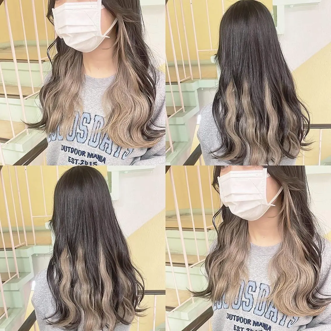 カラー ヘアカラー トリートメント 渋谷:インナーカラー ／🍒エリカ🍒のヘアスタイル