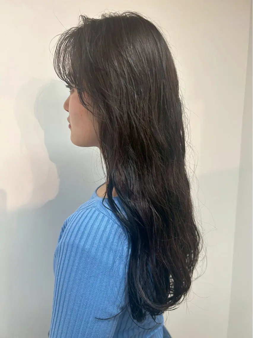 ミニモ学割U24✂︎似合わせカット✂︎(3㎝以内のメンテナンスカット)+デジタルパーマ✨🌀+ダメージ補修トリートメントの写真