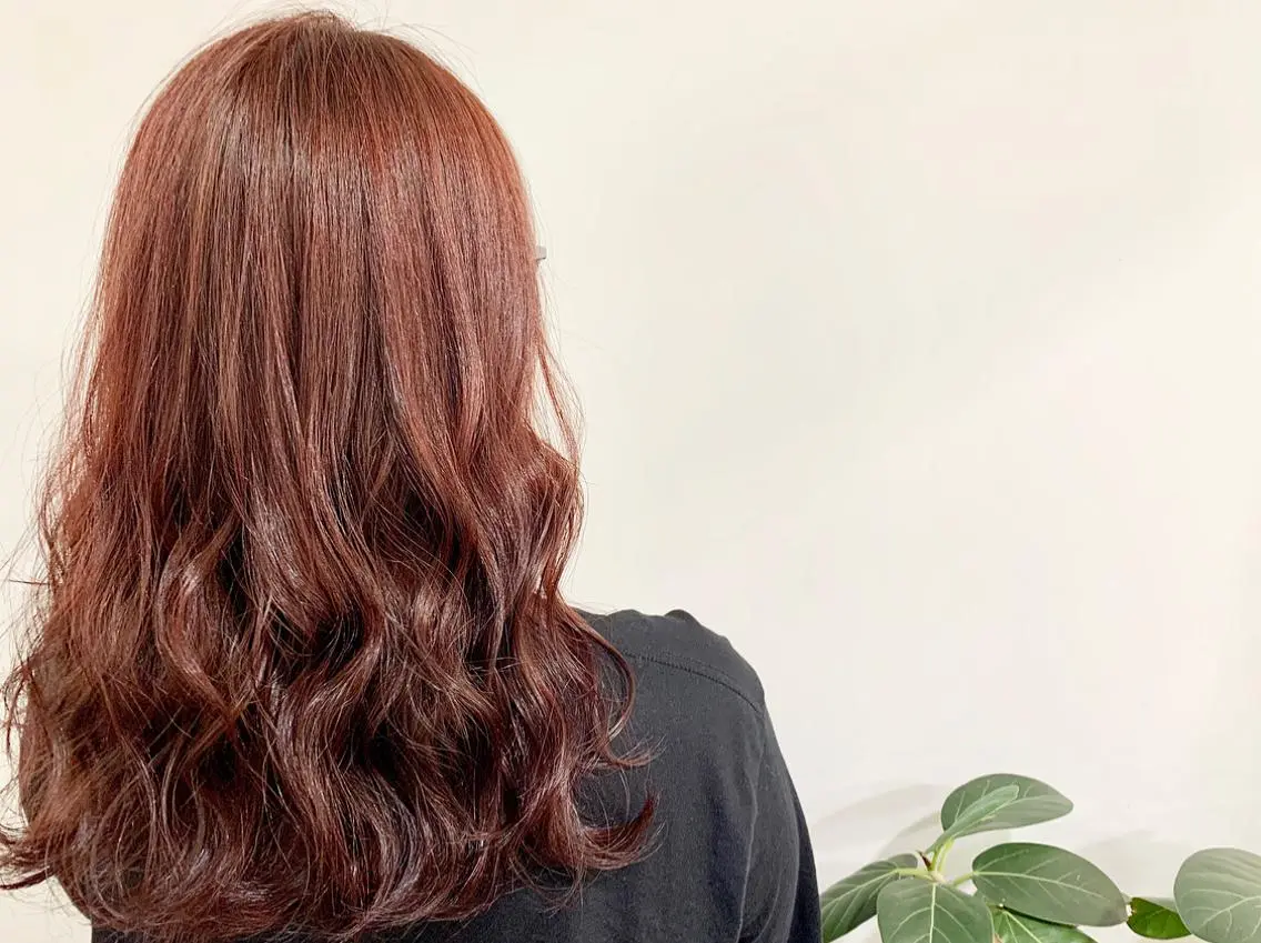 ロング カラー ヘアカラー トリートメント あべ ゆうかのヘアスタイル