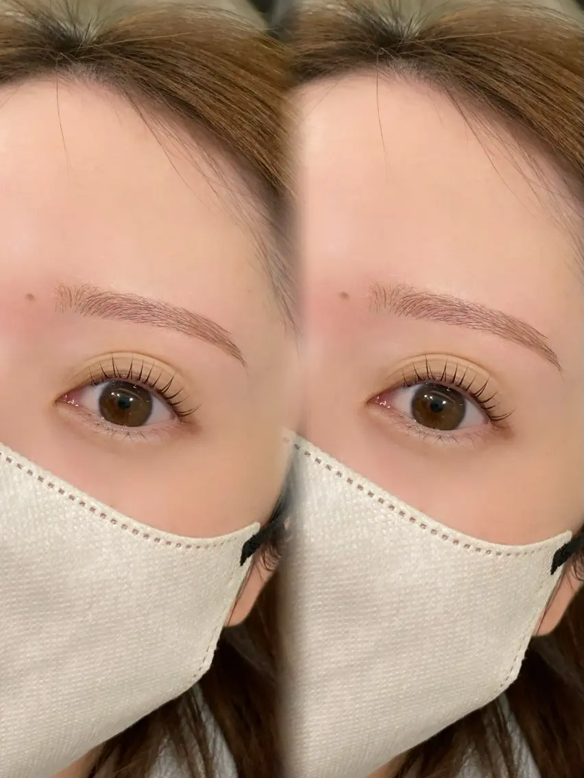 🐬アイブロウスタイリング(間引き込)＆ラッシュリフト(変更可)🐬【眉wax&まつパ】の写真