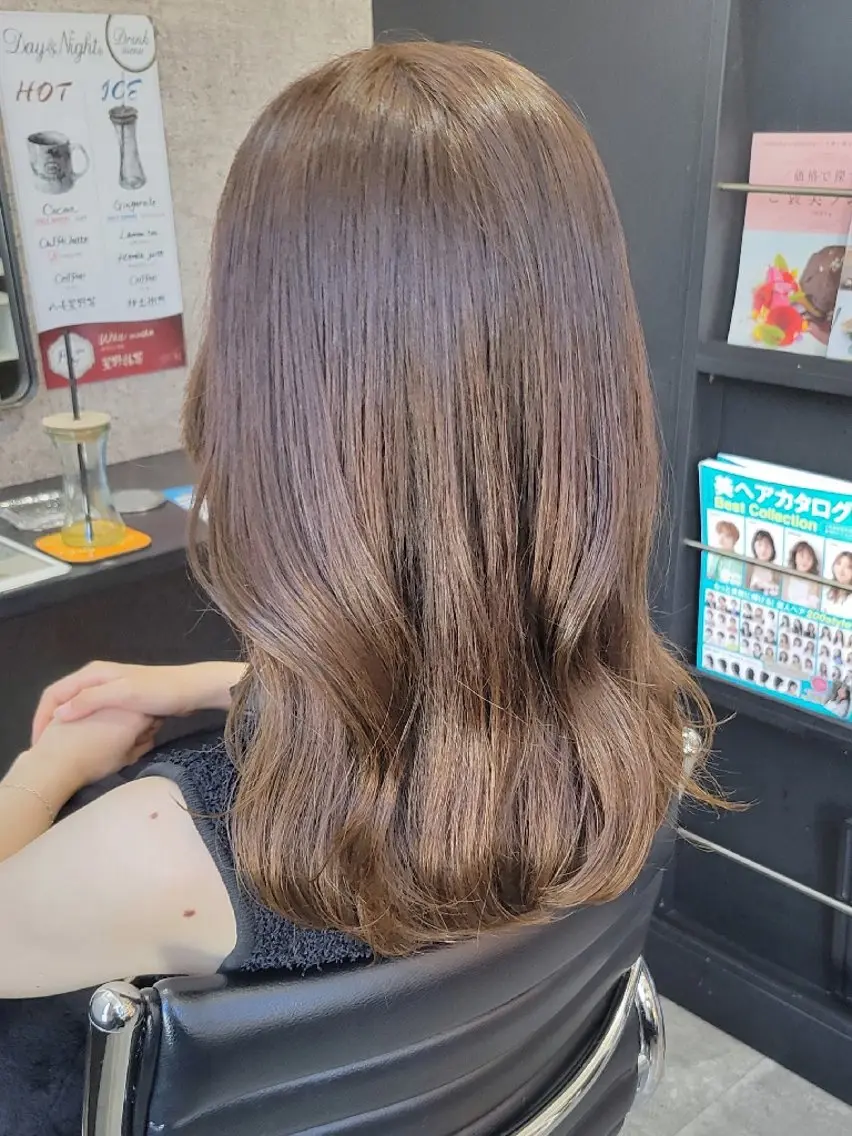 【人気NO.3】プレミアムrichトリートメント+暖色カラーの写真