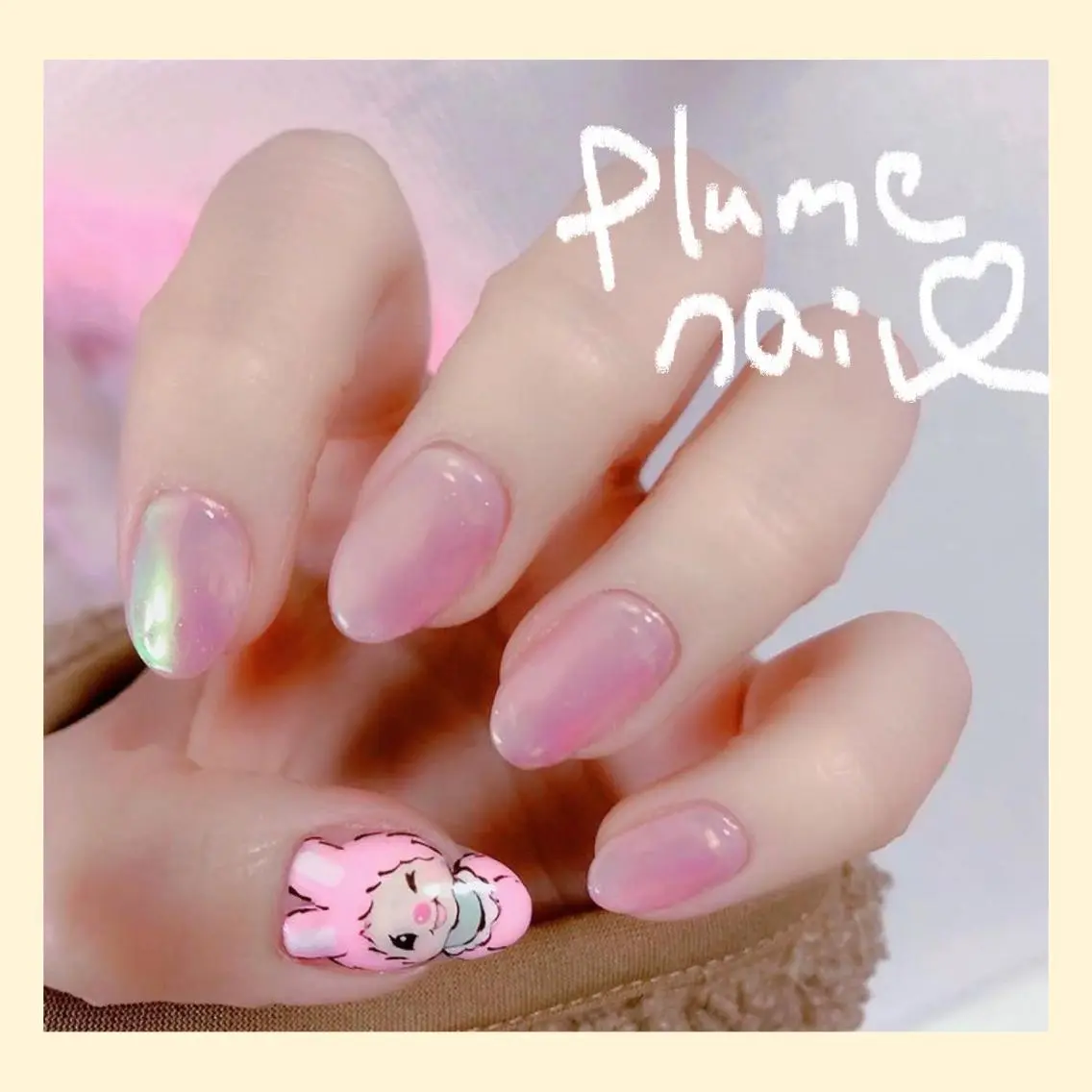 ネイル アートネイル キラキラネイル 韓国ネイル ミラーネイル ワンカラーネイル その他 plume nail ☆韓国ネイルのネイルデザイン