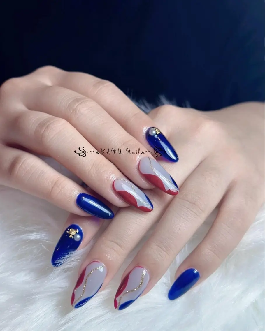 ネイル フレンチネイル 韓国ネイル シンプルネイル ワンホンネイル 冬ネイル ハンドネイル RAMU Nail 恵比寿店のネイルデザイン