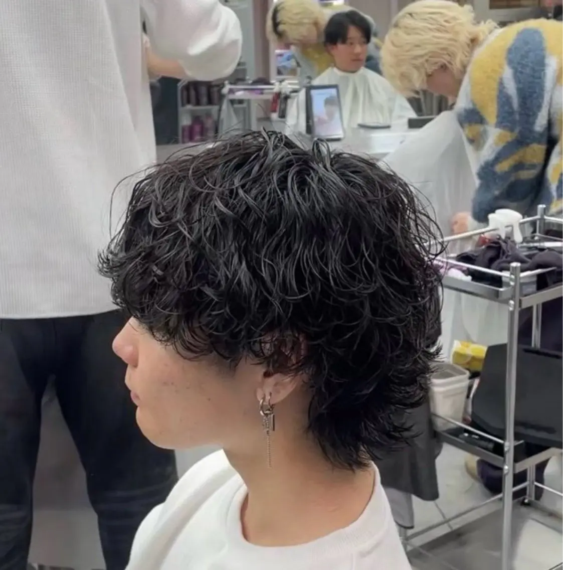 パーマ メンズ 佐々木 哲太のヘアスタイル