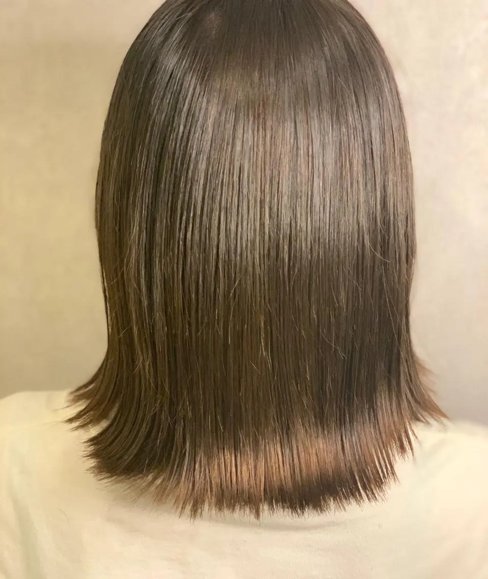 😍最高の補修力😍カット+潤髪カラー+最高級髪質改善X treatment✨の写真