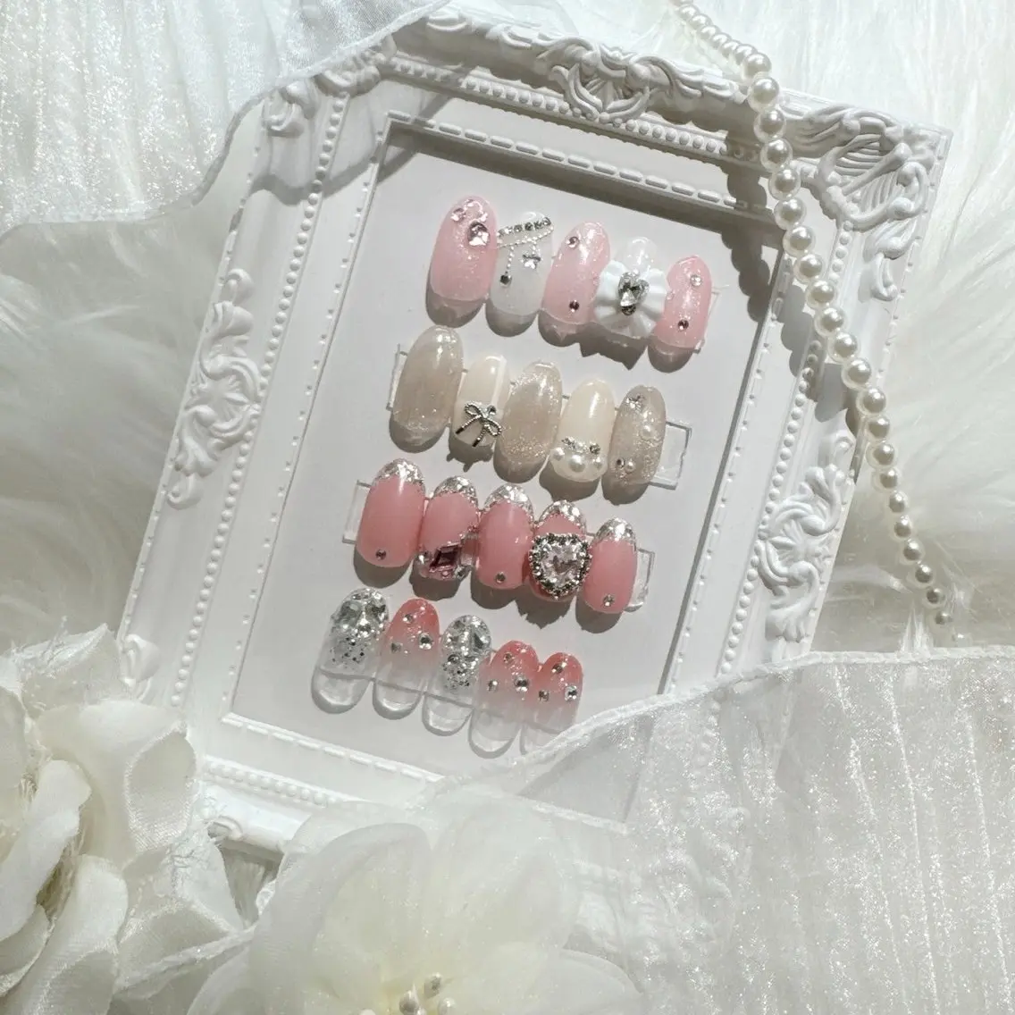 ネイル ハンドネイル ハンドケア Macherie Rose Jrのネイルデザイン