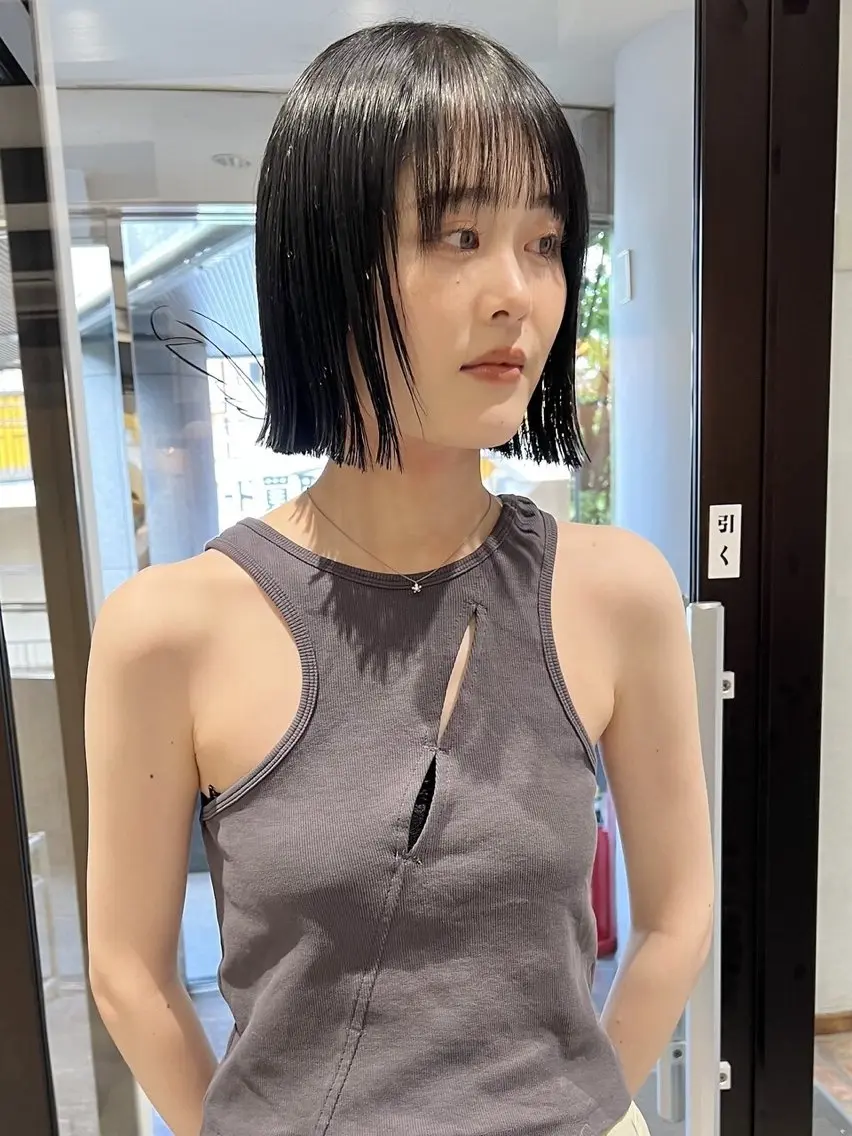 ショート カラー ヘアカラー トリートメント 🧚🏻momo 🧚🏻【下北沢】のヘアスタイル