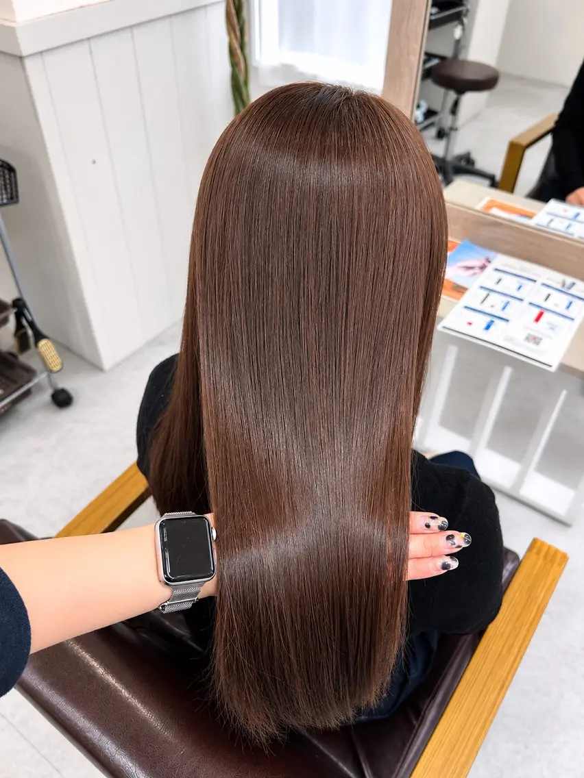 ロング カラー ブラウンカラー ヘアカラー haru 透明感カラー🫧のヘアスタイル